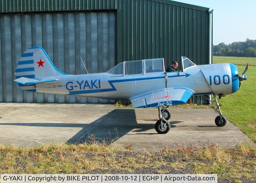 G-YAKI, 1986 Bacau Yak-52 C/N 866904, ONE OF TWO YAK AT POPHAM