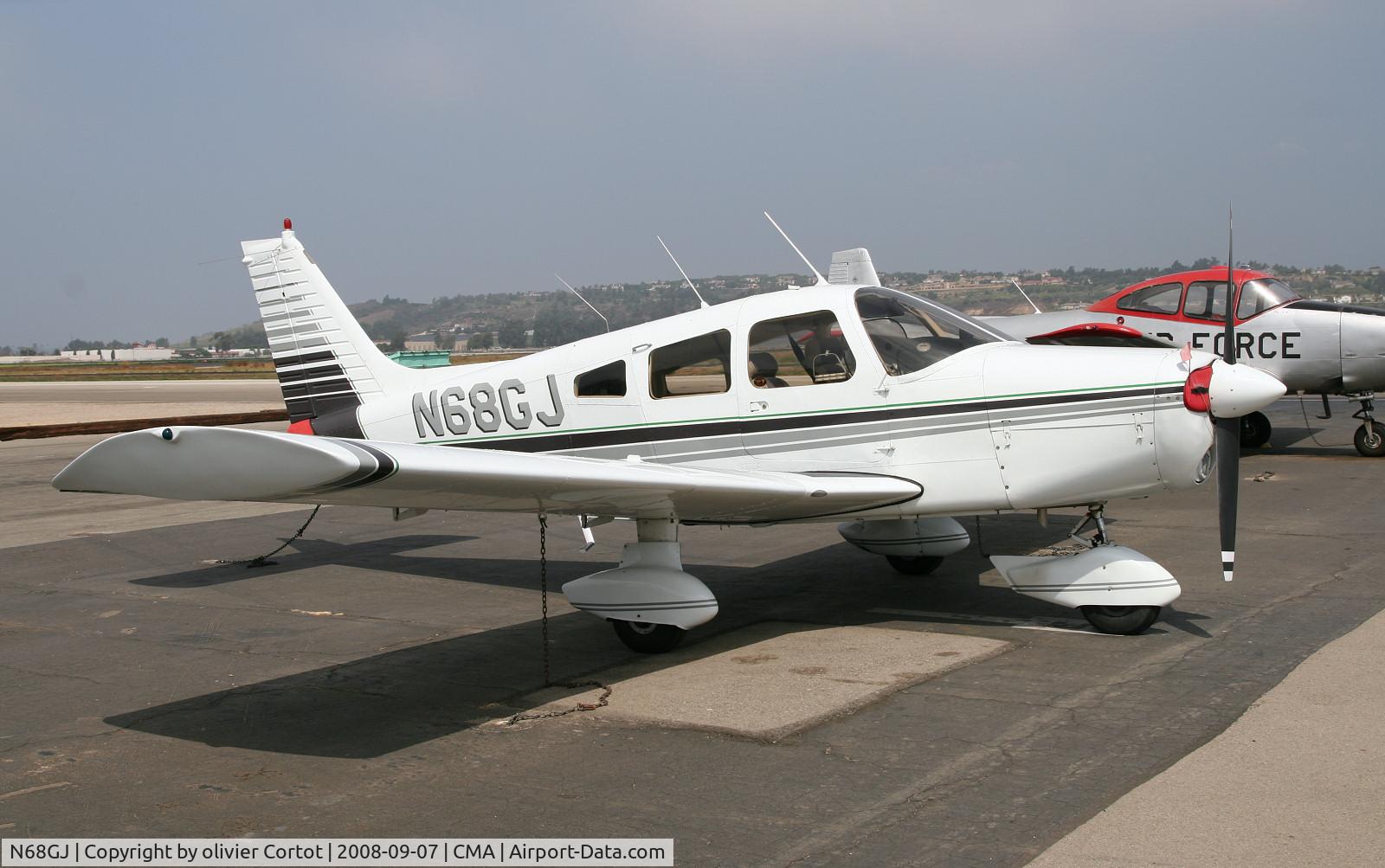 N68GJ, 1974 Piper PA-28-140 Cruiser C/N 28-7425210, under the sun of california...