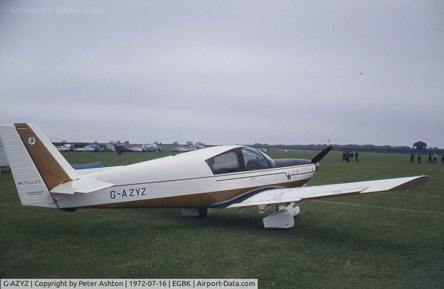G-AZYZ, 1971 Wassmer WA-51A Pacific C/N 30, PFA Rally 1972