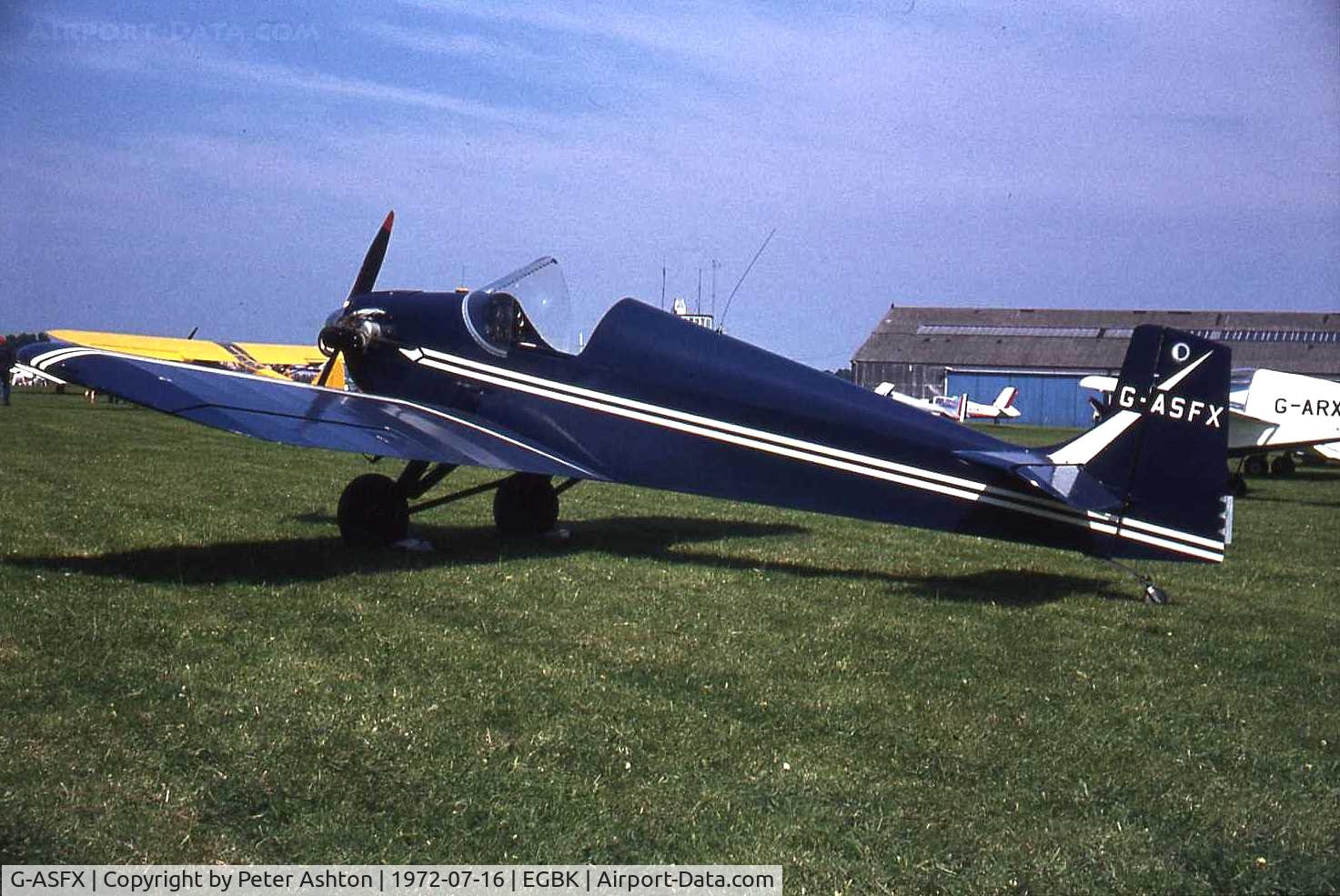 G-ASFX, 1967 Druine D.31 Turbulent C/N PFA 513, PFA Rally 1972