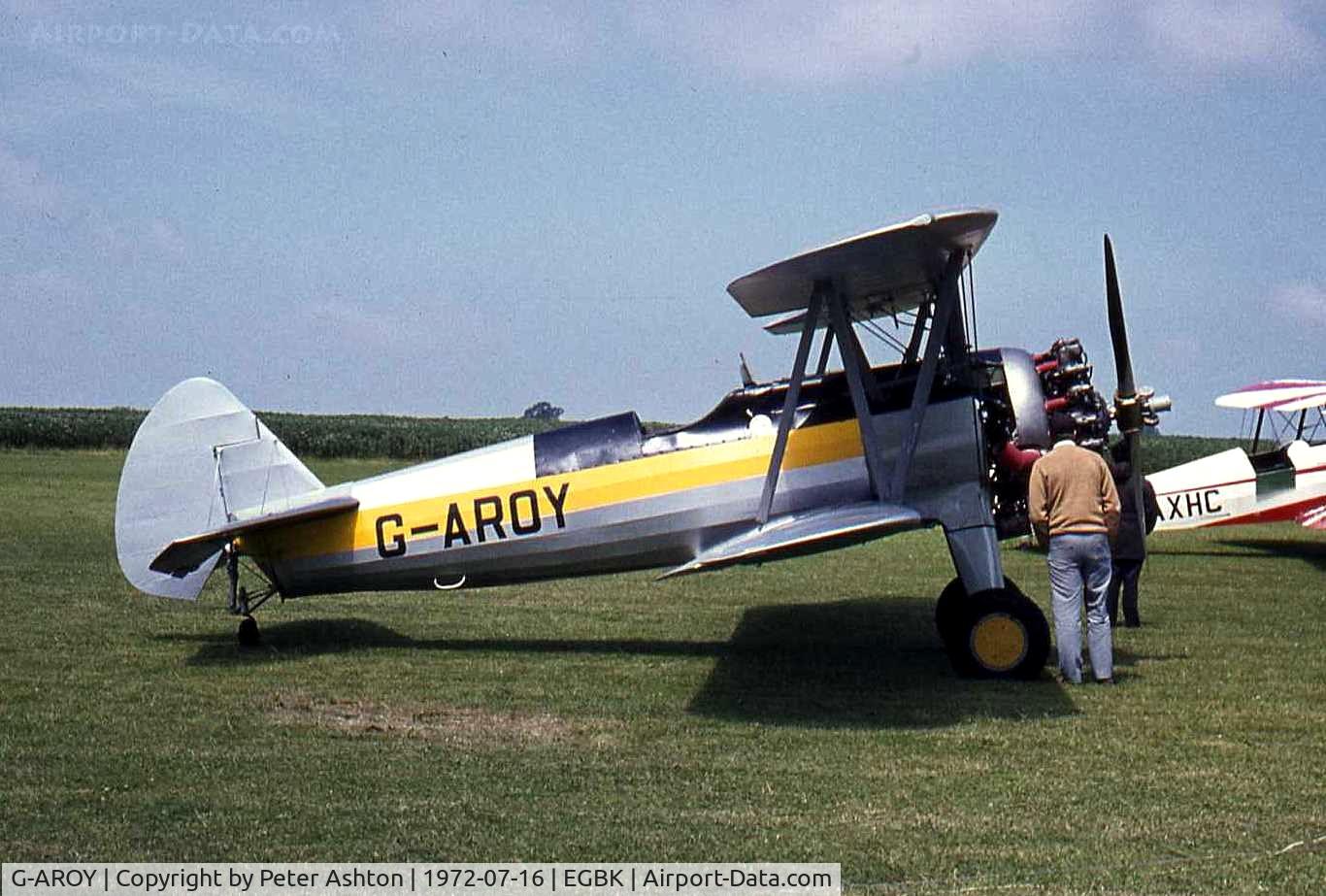 G-AROY, 1942 Boeing PT-17 Kaydet (A75N1) C/N 75-4775, PFA Rally 1972