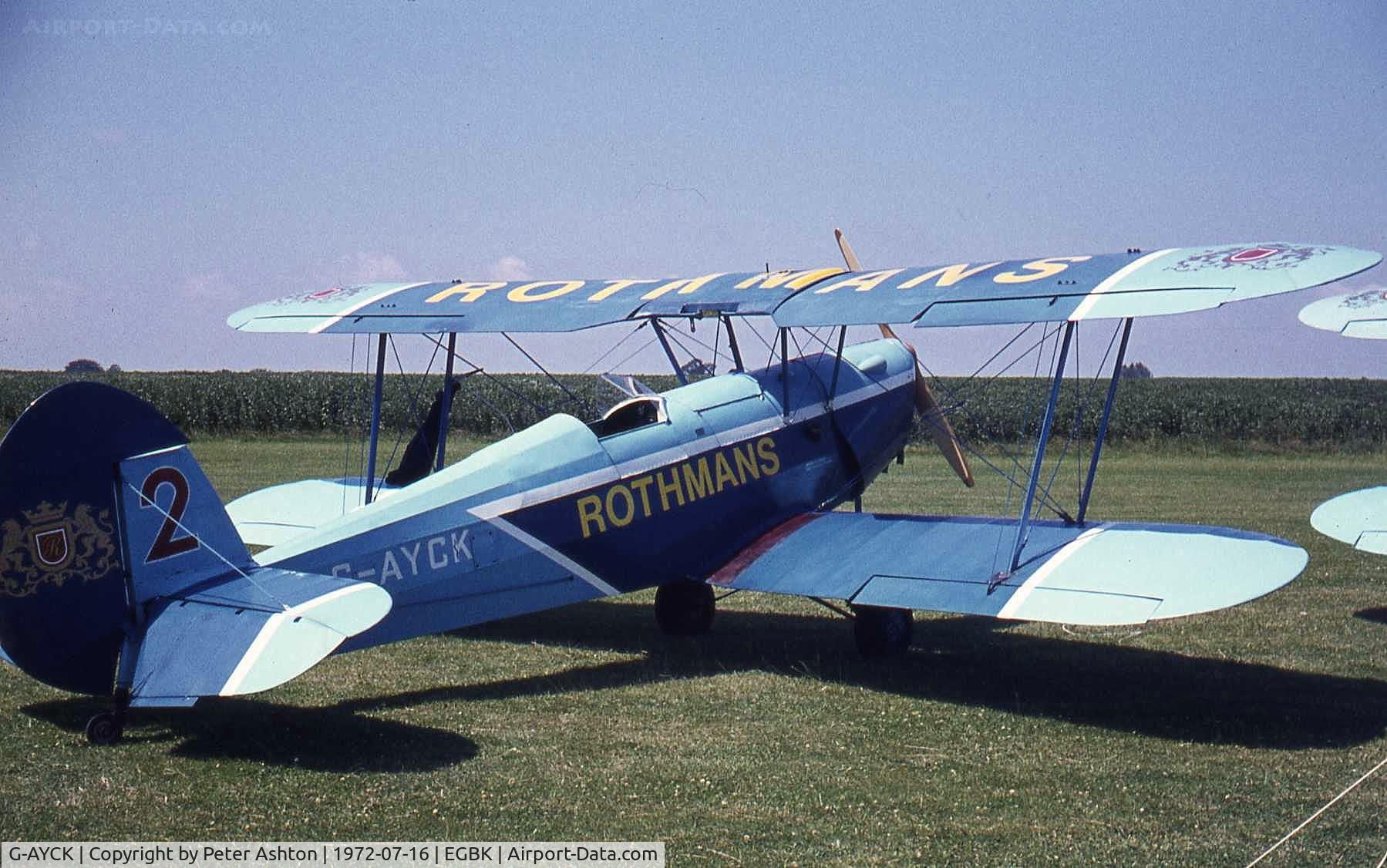 G-AYCK, 1950 Stampe-Vertongen SV-4C C/N 1139, PFA Rally 1972
