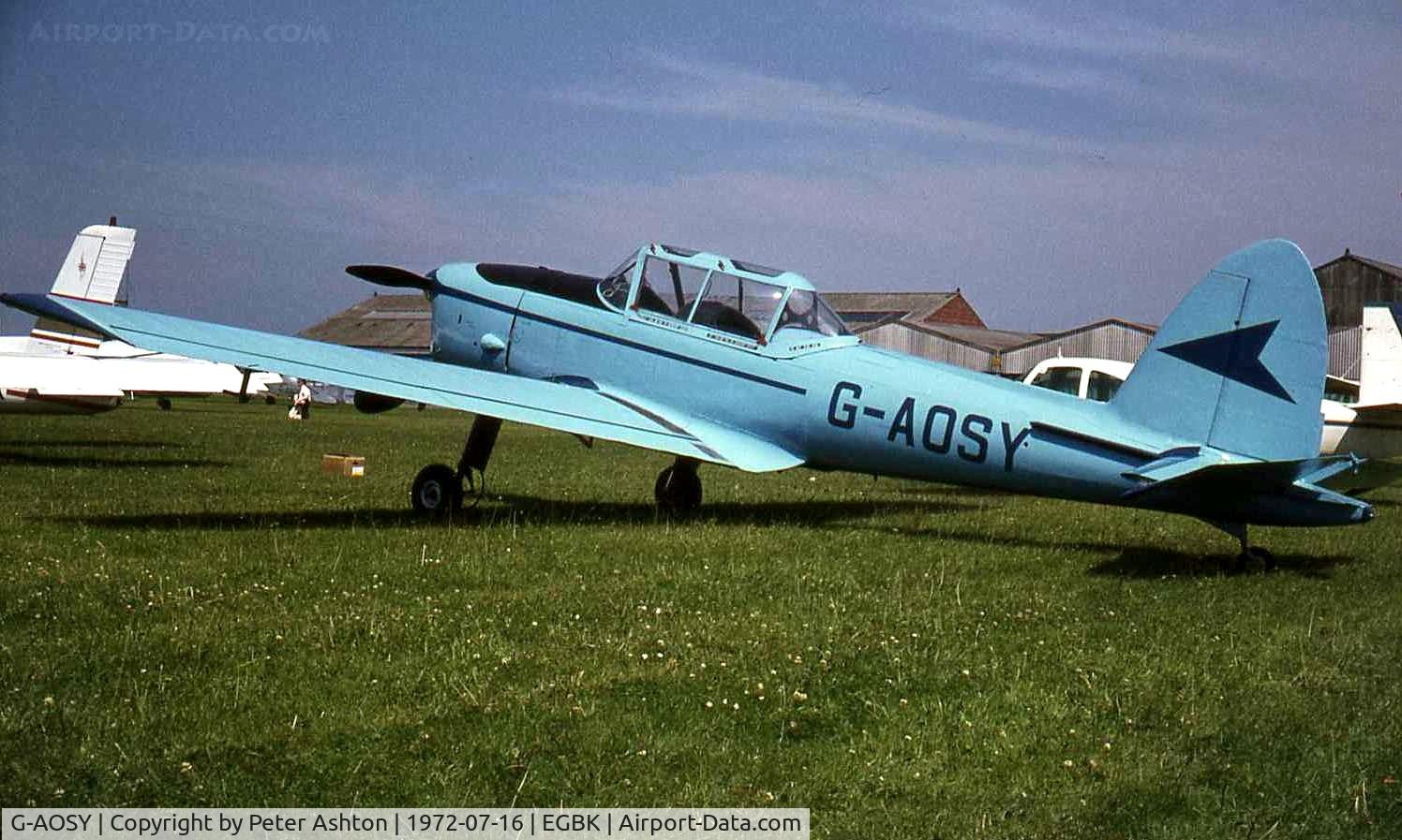 G-AOSY, 1950 De Havilland DHC-1 Chipmunk T.10 C/N C1/0037, PFA Rally 1972
