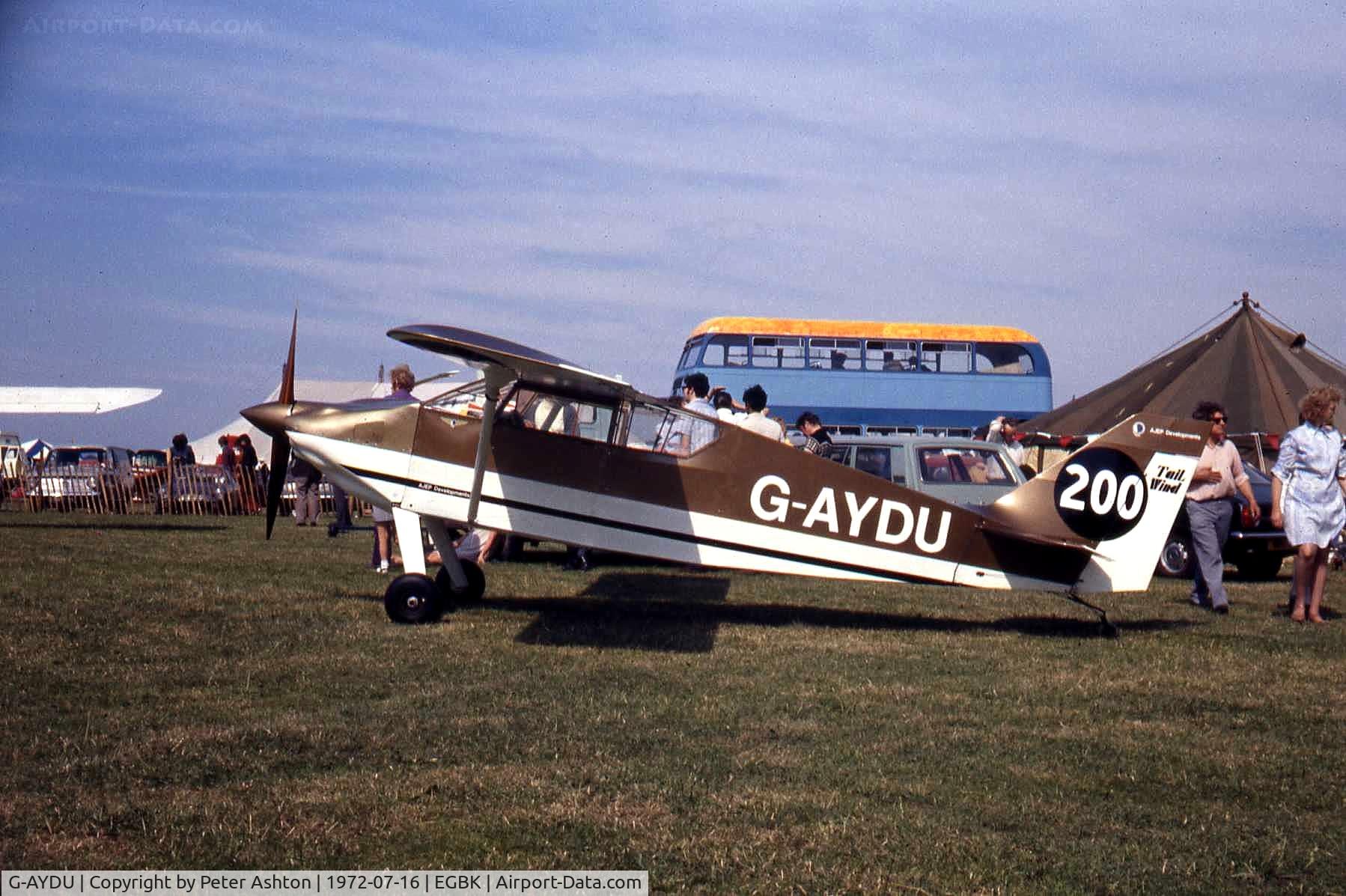 G-AYDU, 1972 Wittman W-8 Tailwind C/N PFA 1363/AJEP/2, PFA Rally 1972