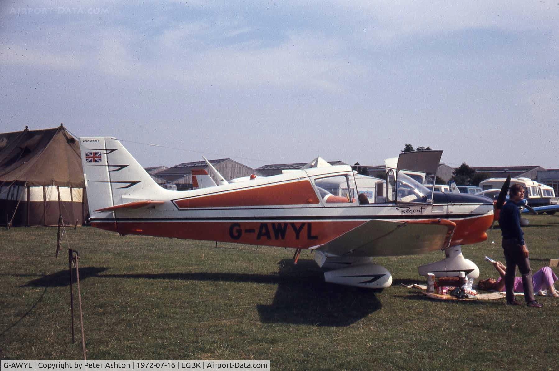G-AWYL, 1969 Robin DR-253B Regent C/N 143, PFA Rally 1972