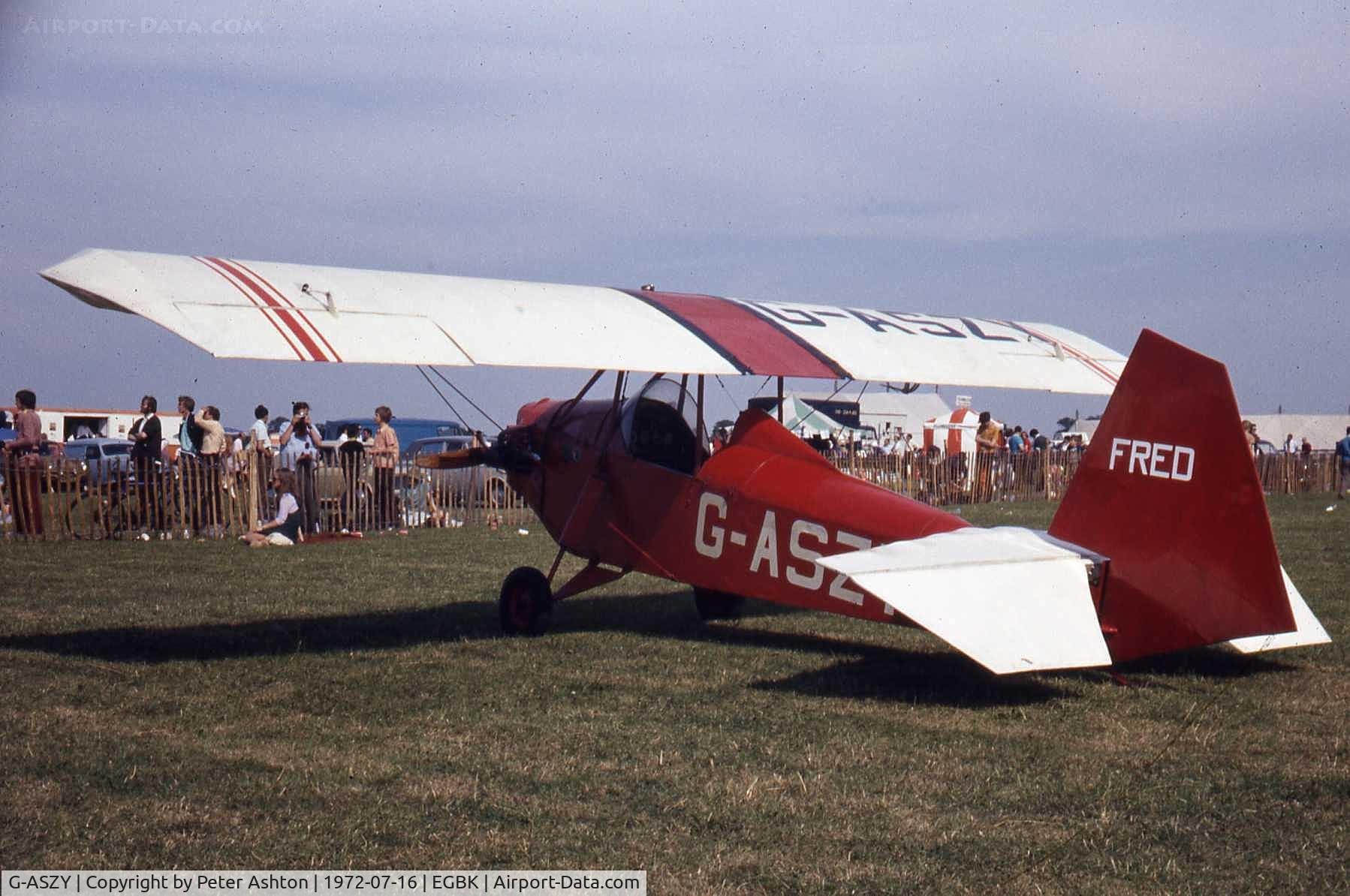 G-ASZY, 1966 Clutton-Tabenor Fred Series 2 C/N PFA 1311, PFA Rally 1972