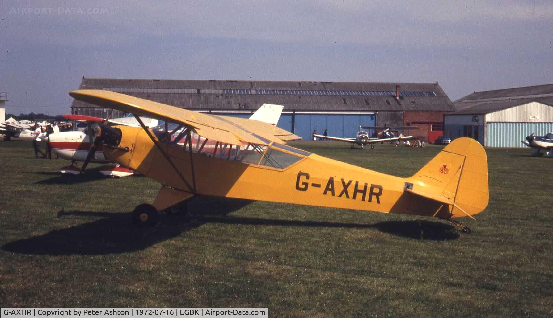 G-AXHR, 1943 Piper L-4H Grasshopper (J3C-65D) C/N 10892, PFA Rally 1972