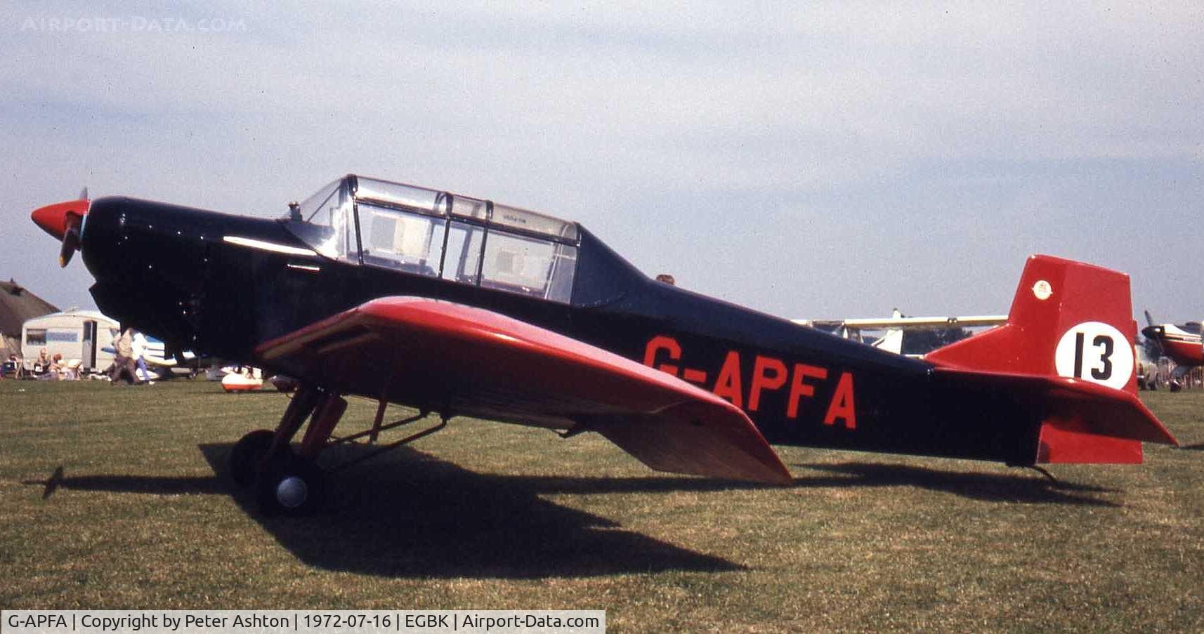 G-APFA, 1957 Druine D-5 Turbi C/N PFA 232, PFA Rally 1972
