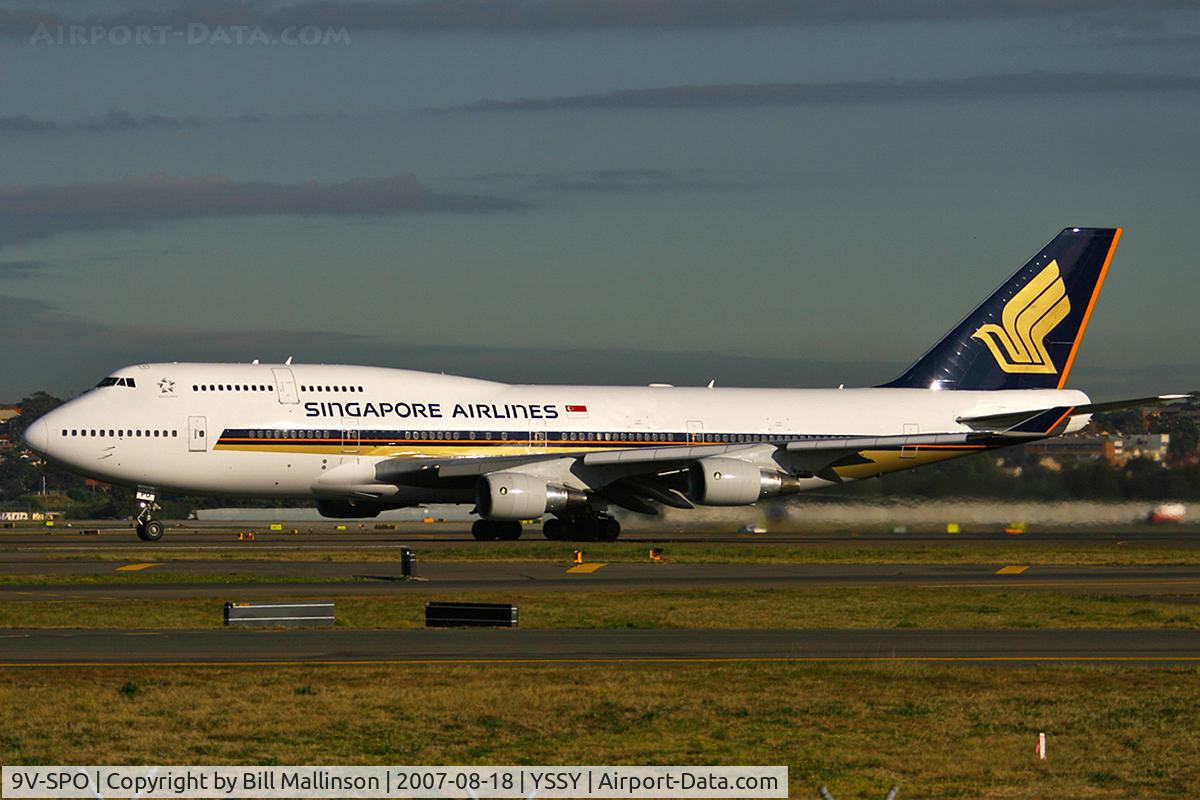 9V-SPO, 2001 Boeing 747-412 C/N 28028, Beaut sunrise light
