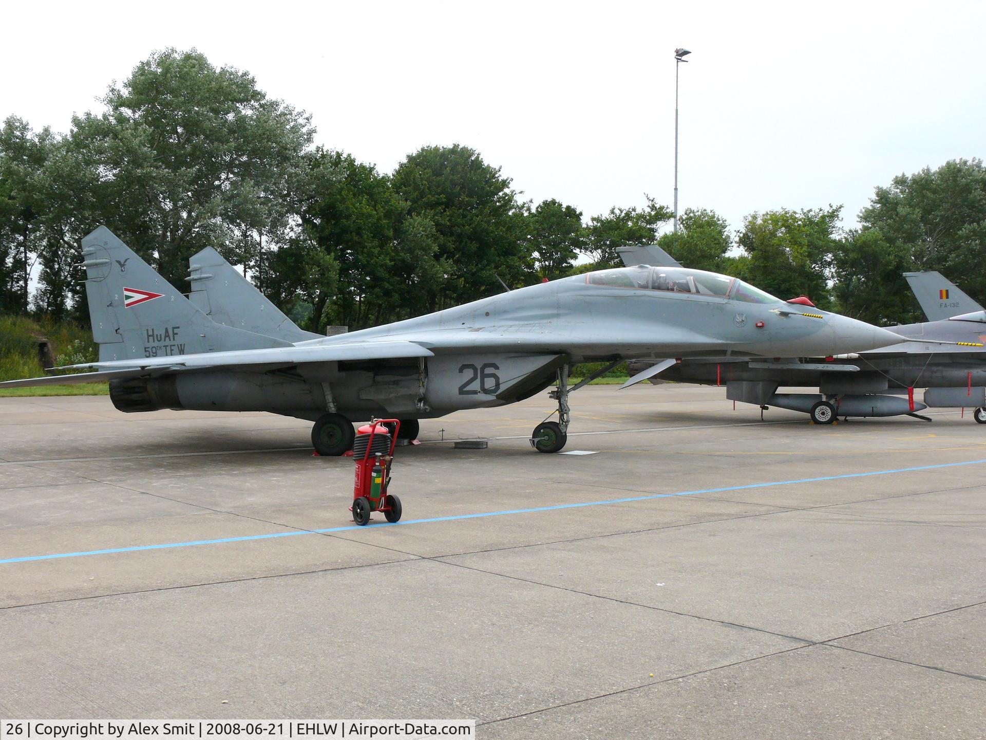 26, Mikoyan-Gurevich MiG-29UB C/N N50903027257, Mikoyan Gurevich Mig-29UB Fulcrum 26 Hungarian Air Force
