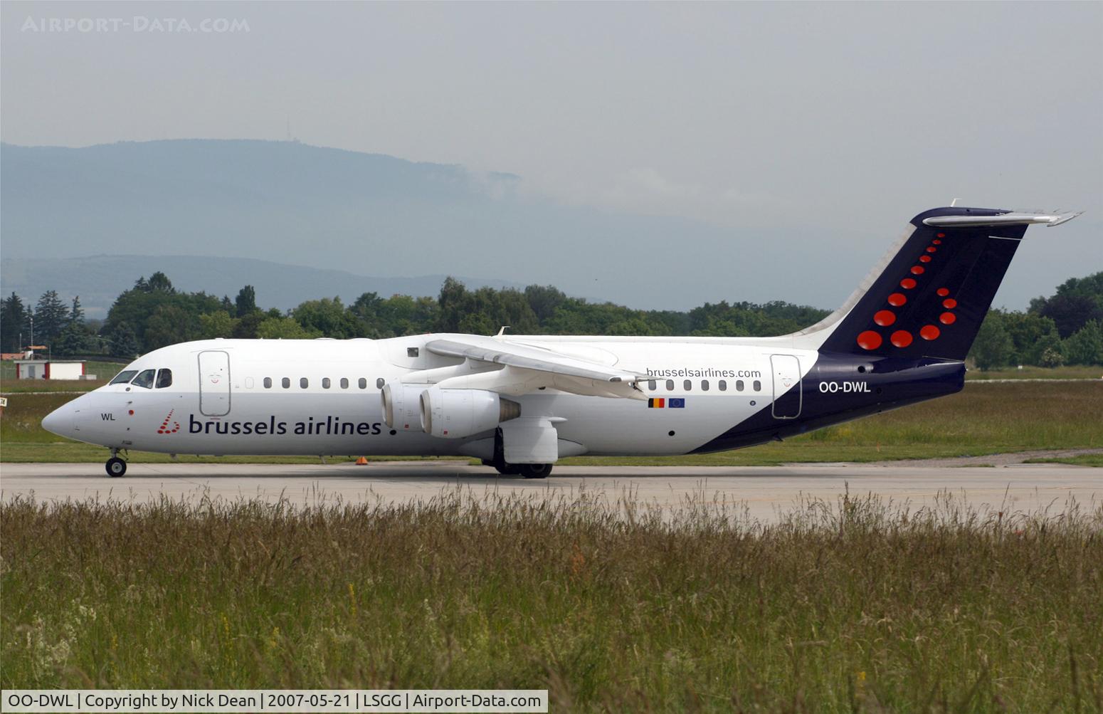OO-DWL, 1999 British Aerospace Avro 146-RJ100 C/N E3361, /