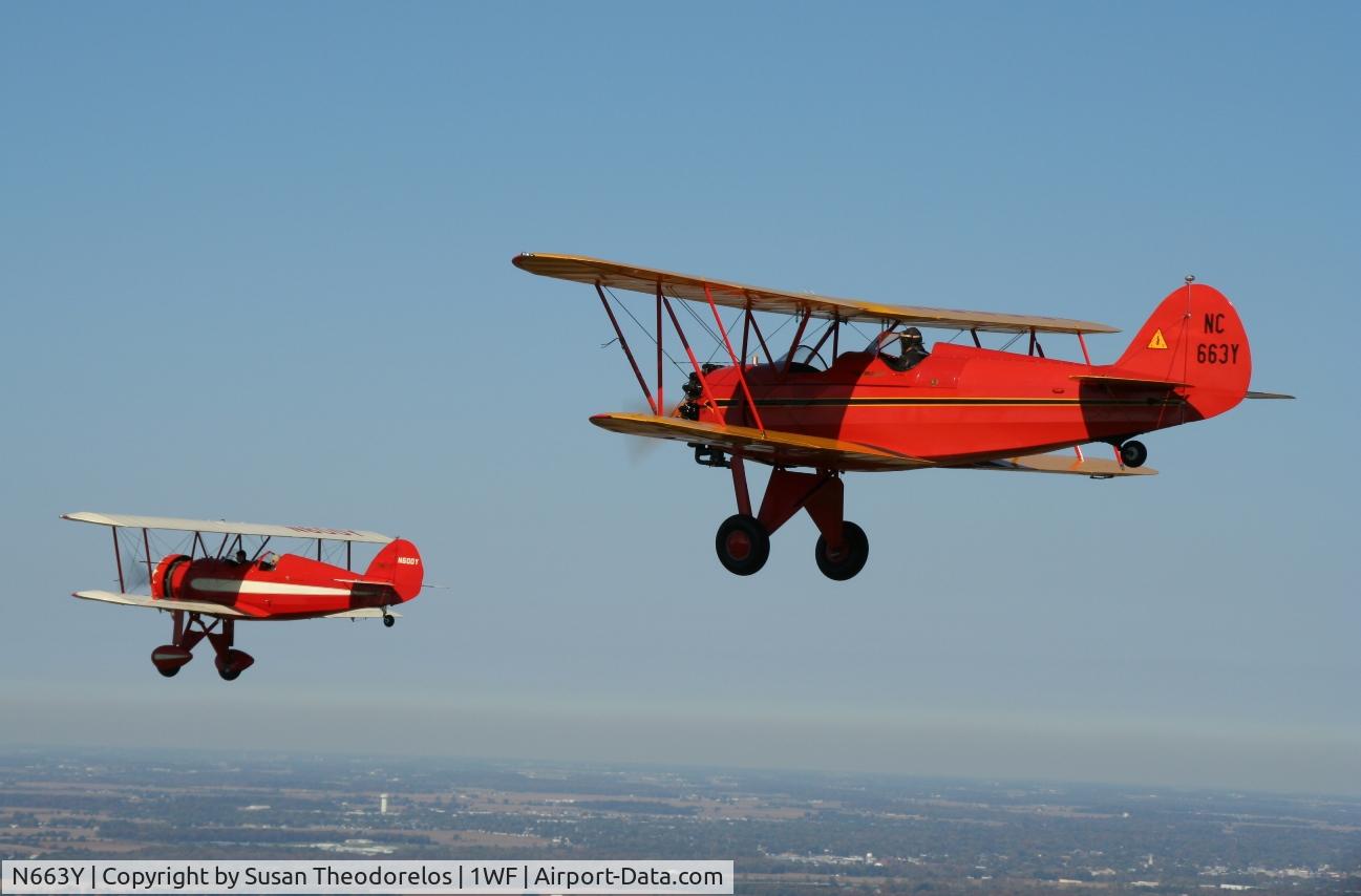 N663Y, 1930 Waco RNF C/N 3356, My RNF Flying alongside my brother-in-laws 1930 Waco CRG NC600Y