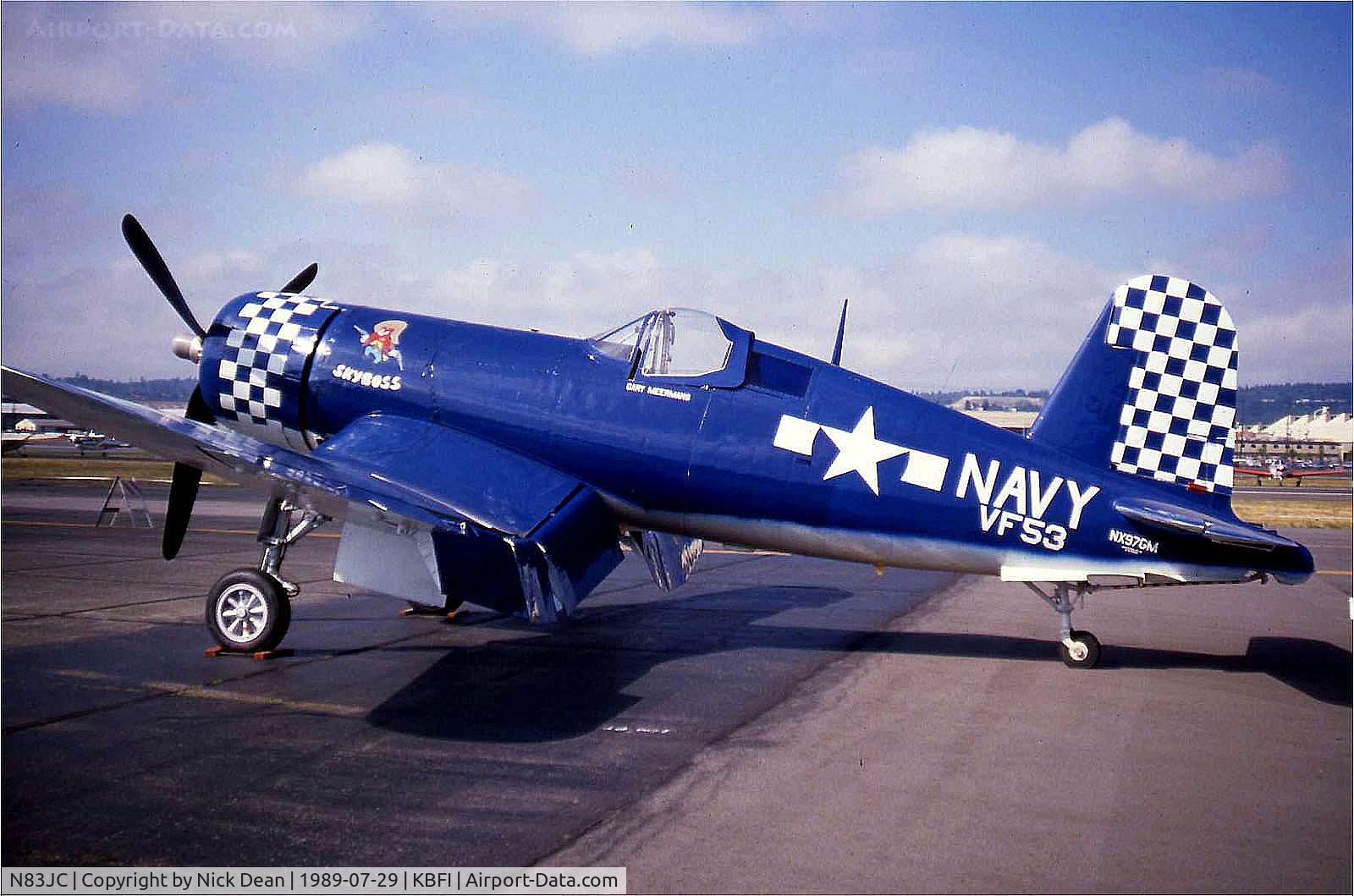 N83JC, 1943 Goodyear FG-1D Corsair C/N 67089, Shot as N97GM