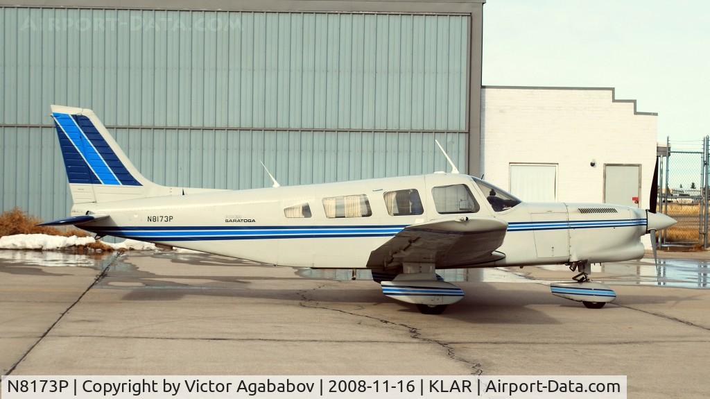 N8173P, 1980 Piper PA-32-301 Saratoga C/N 32-8024015, At Laramie