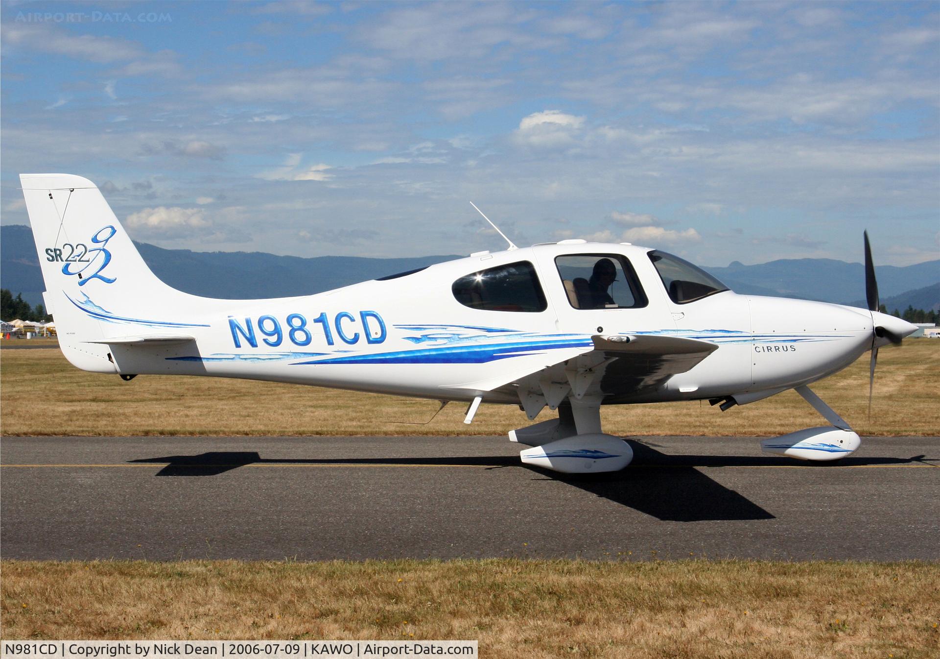 N981CD, 2006 Cirrus SR22 C/N 1896, /