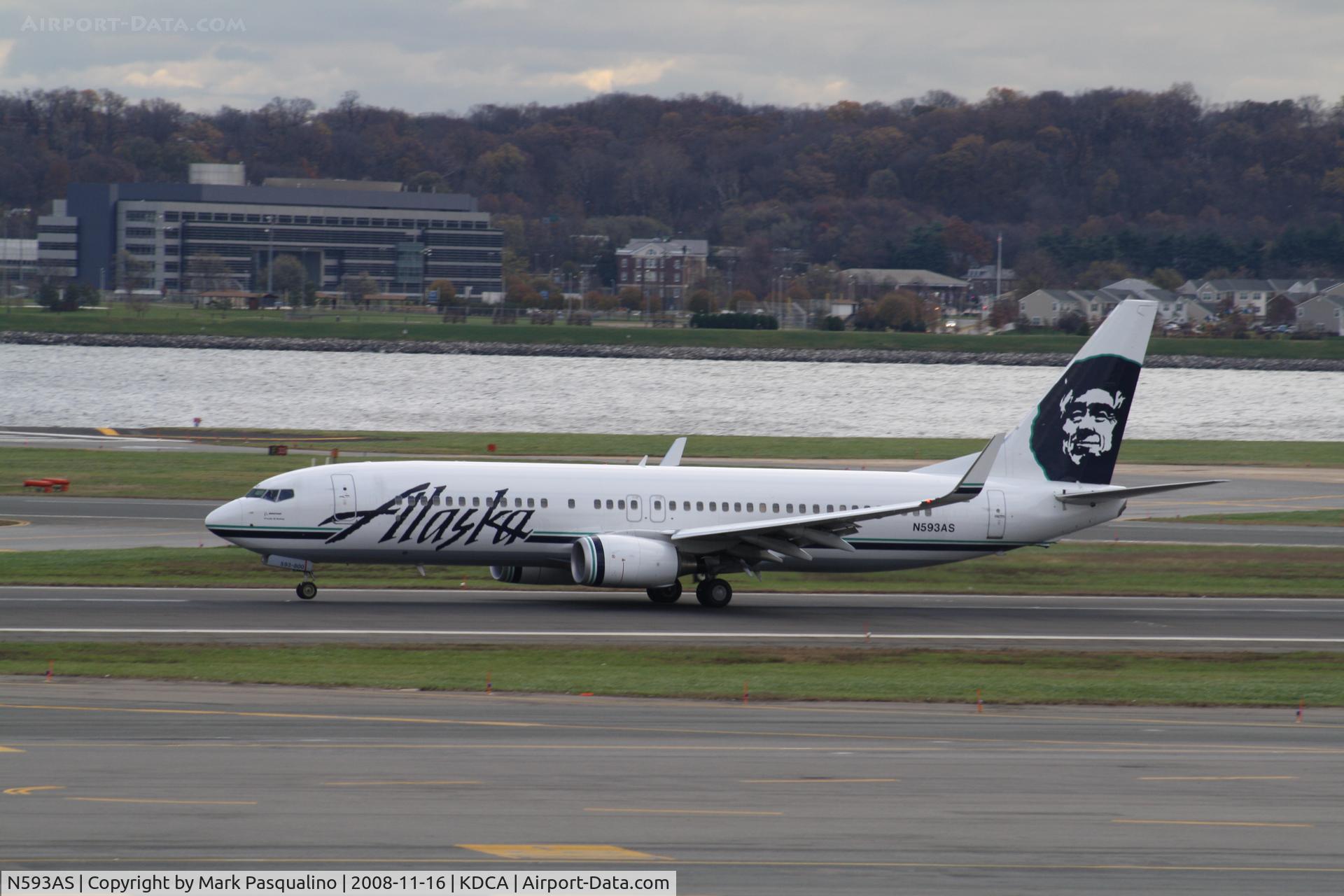 N593AS, 2008 Boeing 737-890 C/N 35107, Boeing 737-800