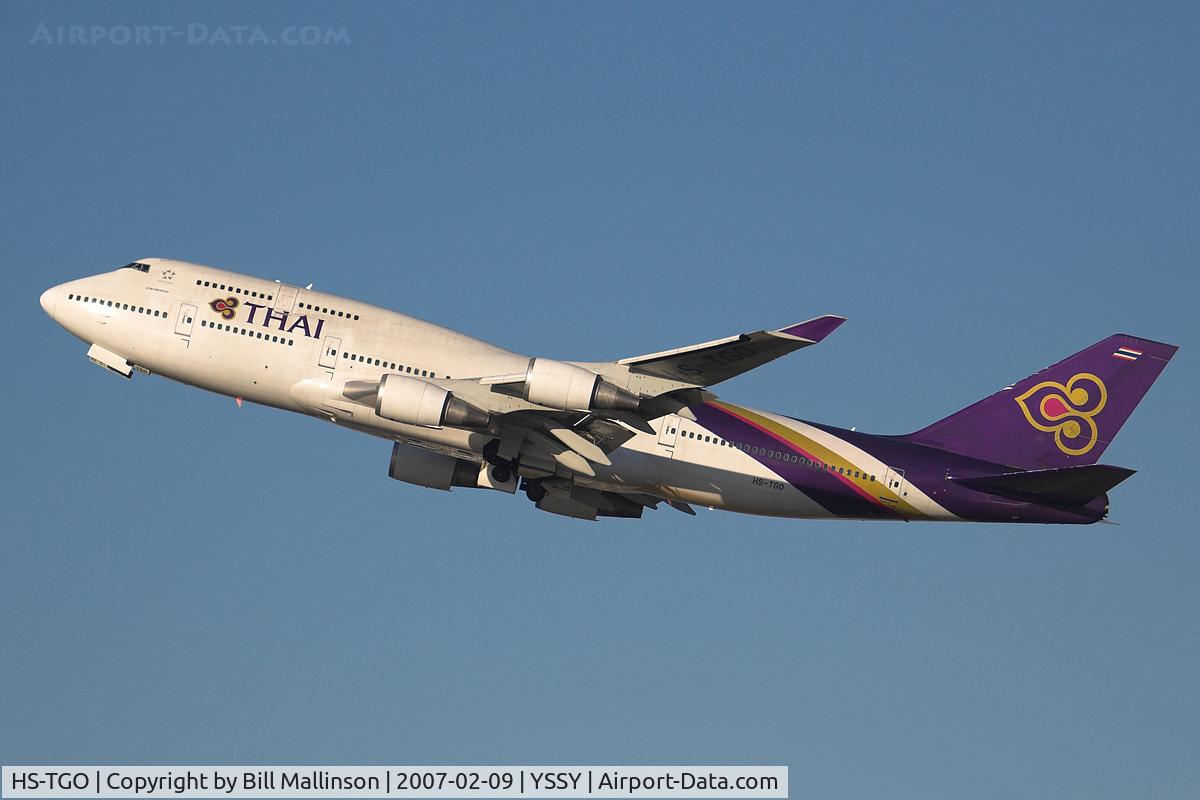 HS-TGO, 1993 Boeing 747-4D7 C/N 26609, Lovely blue sky