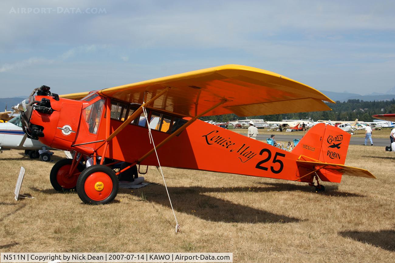 N511N, 1929 Curtiss-Wright Robin J-1 C/N 705, KAWO