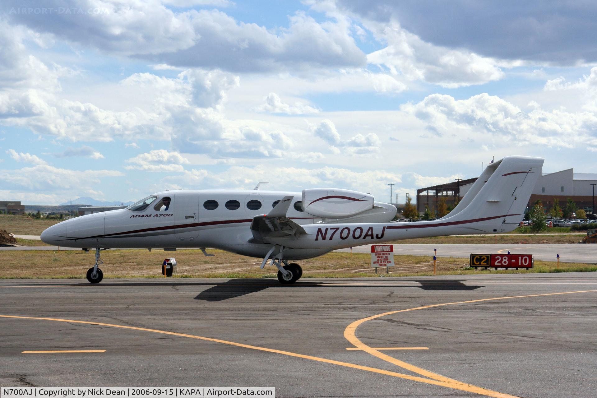 N700AJ, 2007 Adam Aircraft A700 C/N 0004, /