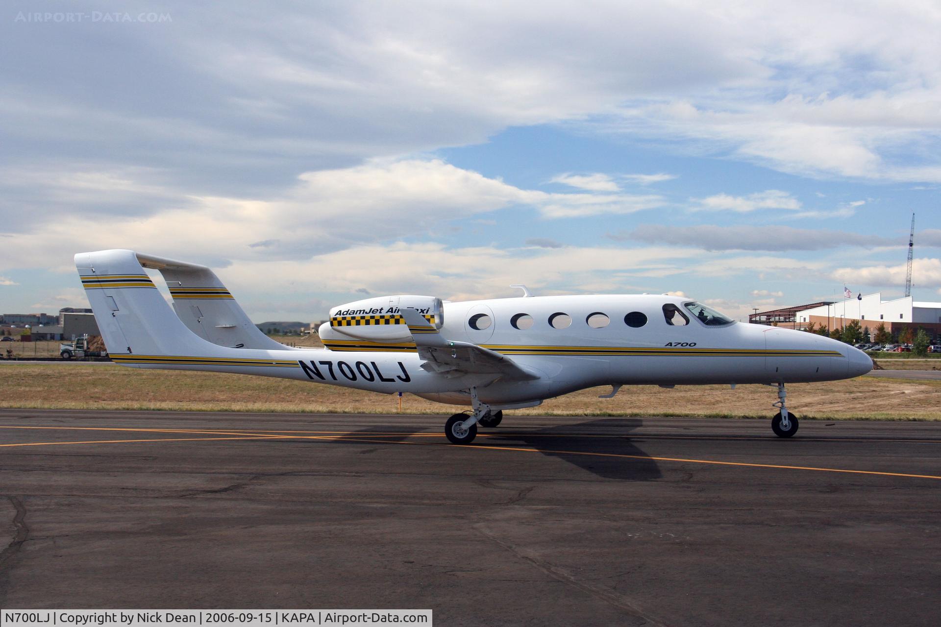 N700LJ, 2006 Adam Aircraft A700 C/N 0002, /