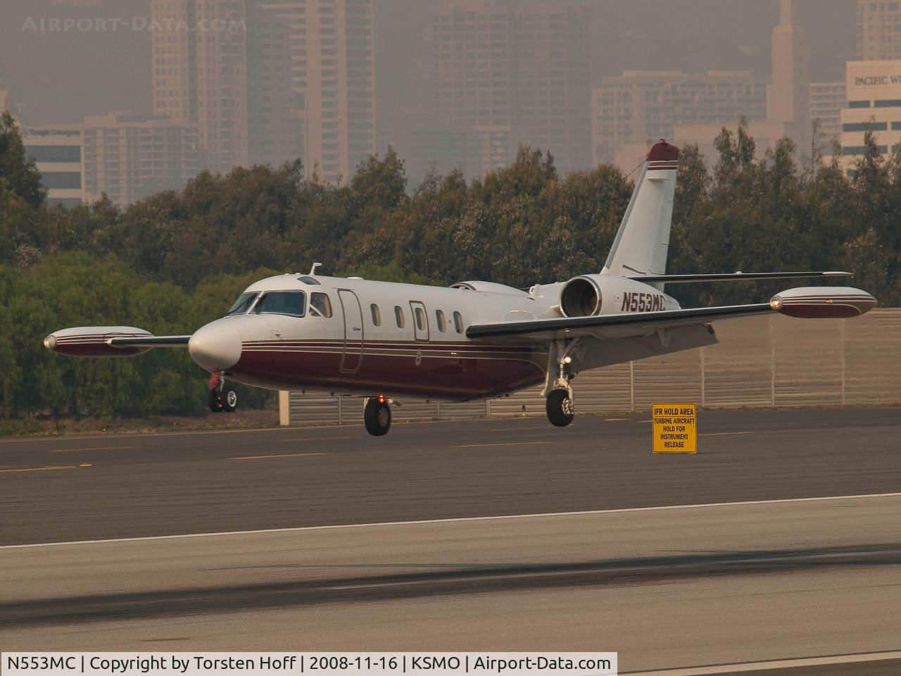 N553MC, 1979 Israel Aircraft Industries IAI-1124 Westwind C/N 252, N553MC arriving on RWY 21