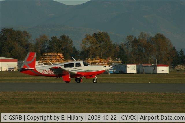 C-GSRB, 1983 Mooney M20K C/N 25-0772, Landing At Abbotsford BC