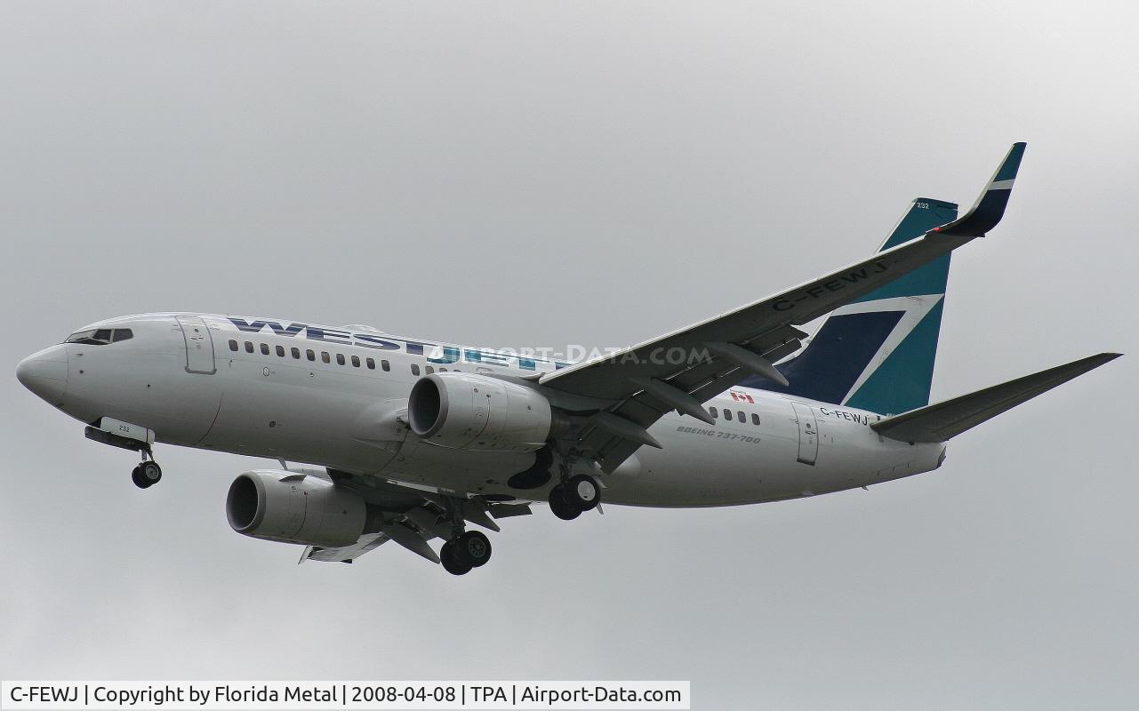 C-FEWJ, 2005 Boeing 737-7CT C/N 32769, West Jet 737-700
