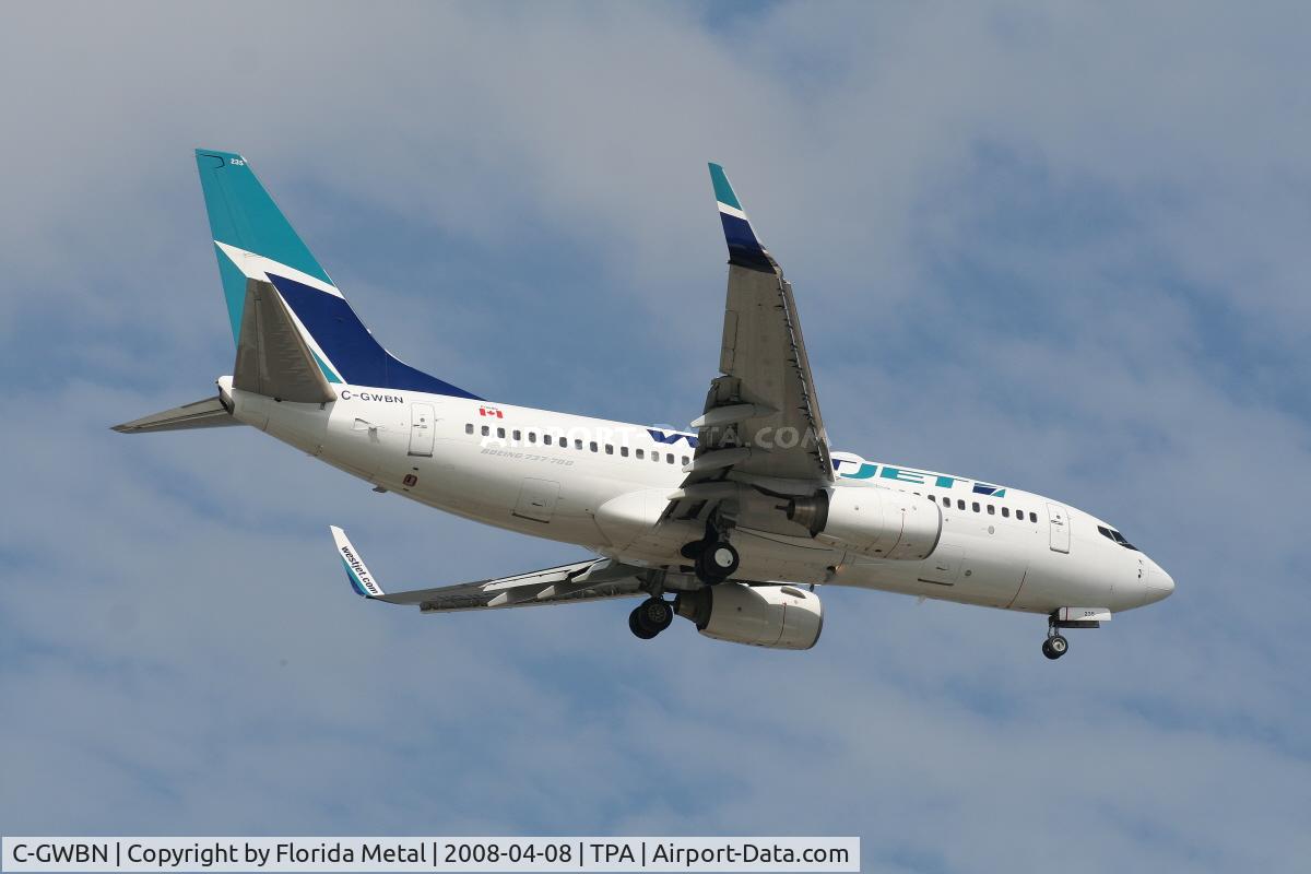 C-GWBN, 2005 Boeing 737-7CT C/N 34155, West Jet 737-700