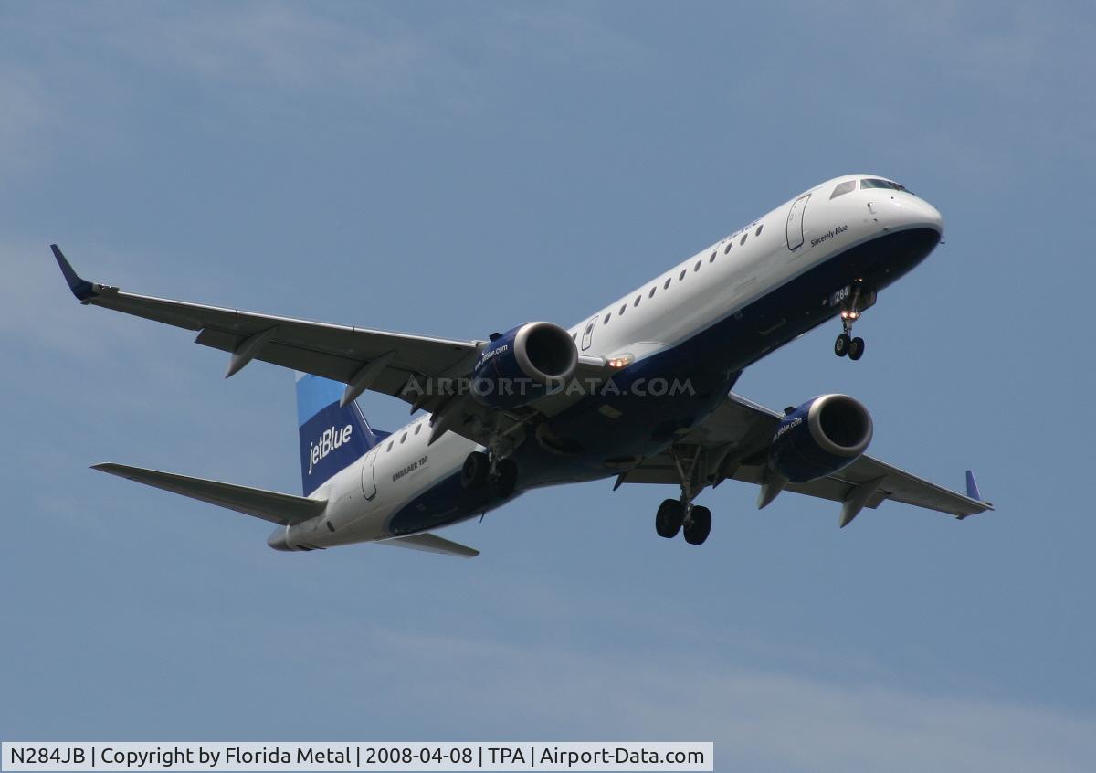 N284JB, 2008 Embraer 190AR (ERJ-190-100IGW) C/N 19000144, Jet Blue E190
