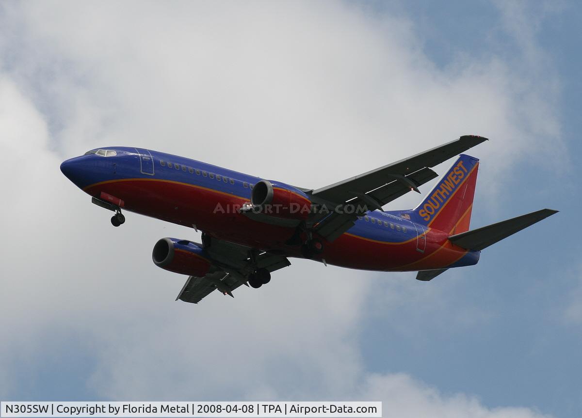 N305SW, 1985 Boeing 737-3H4 C/N 22945, Southwest 737-300