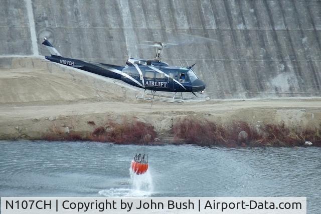 N107CH, 1967 Bell UH-1H Iroquois C/N 9488 (67-17290), Wildfire sork for 'Freeway Fire' in O.C.