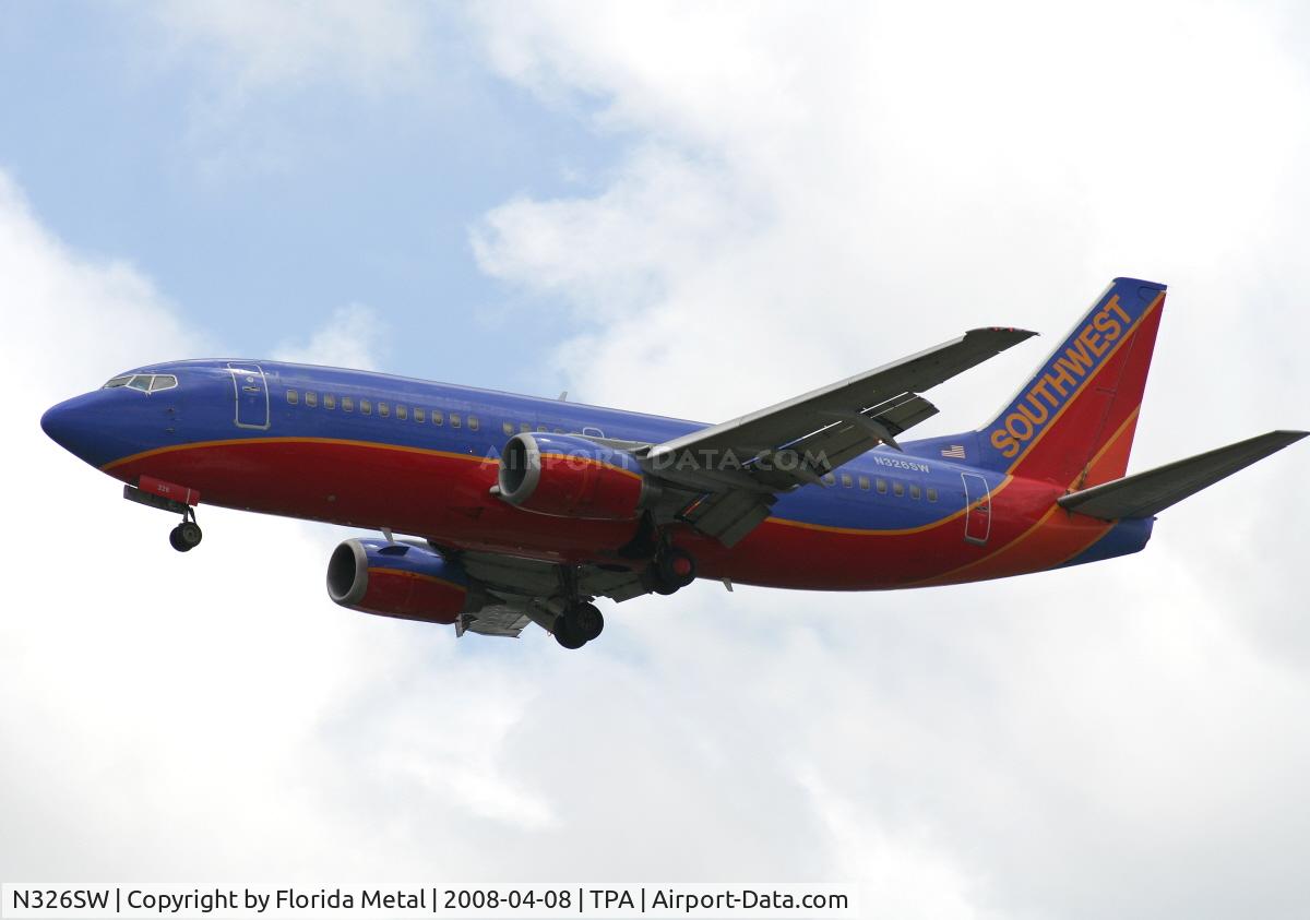 N326SW, 1987 Boeing 737-3H4 C/N 23690, Southwest 737-300