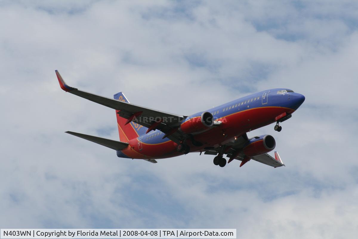 N403WN, 2001 Boeing 737-7H4 C/N 29815, Southwest 737-700