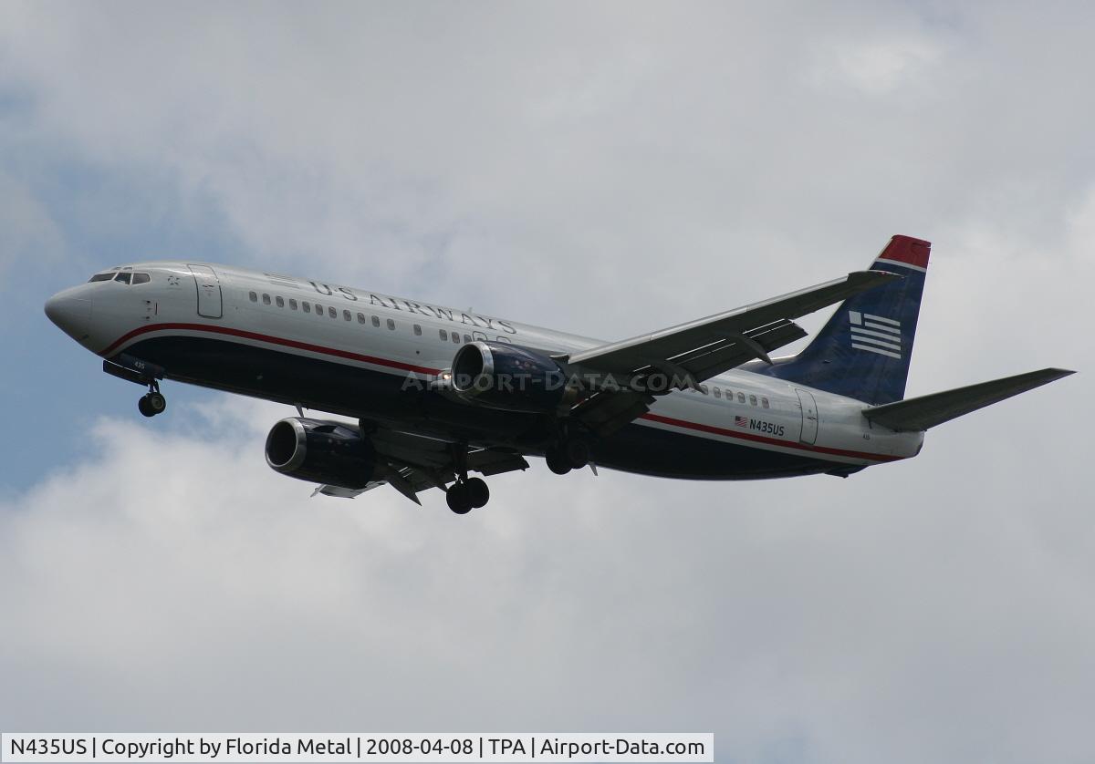 N435US, 1990 Boeing 737-4B7 C/N 24557, US Airways 737-400