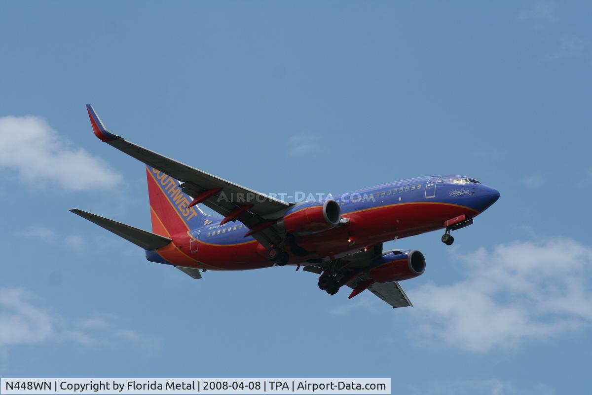 N448WN, 2003 Boeing 737-7H4 C/N 33721, Southwest 737-700