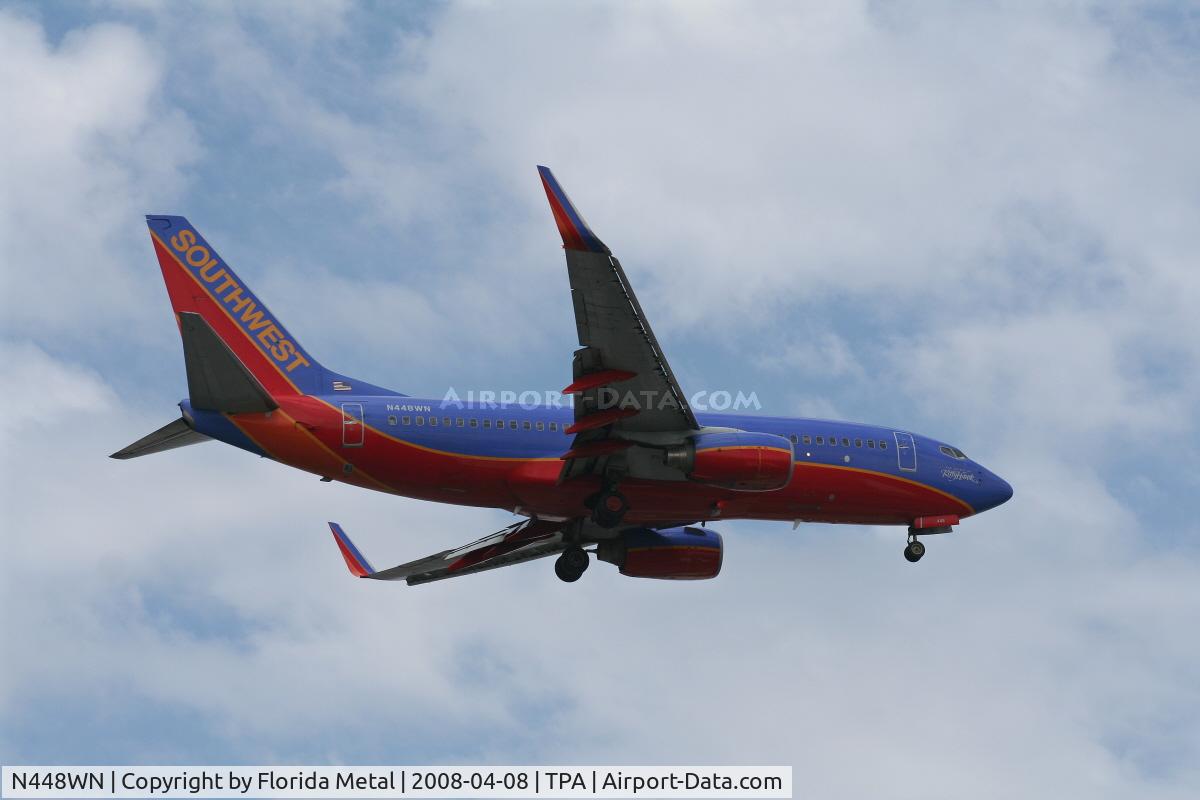 N448WN, 2003 Boeing 737-7H4 C/N 33721, Southwest 737-700