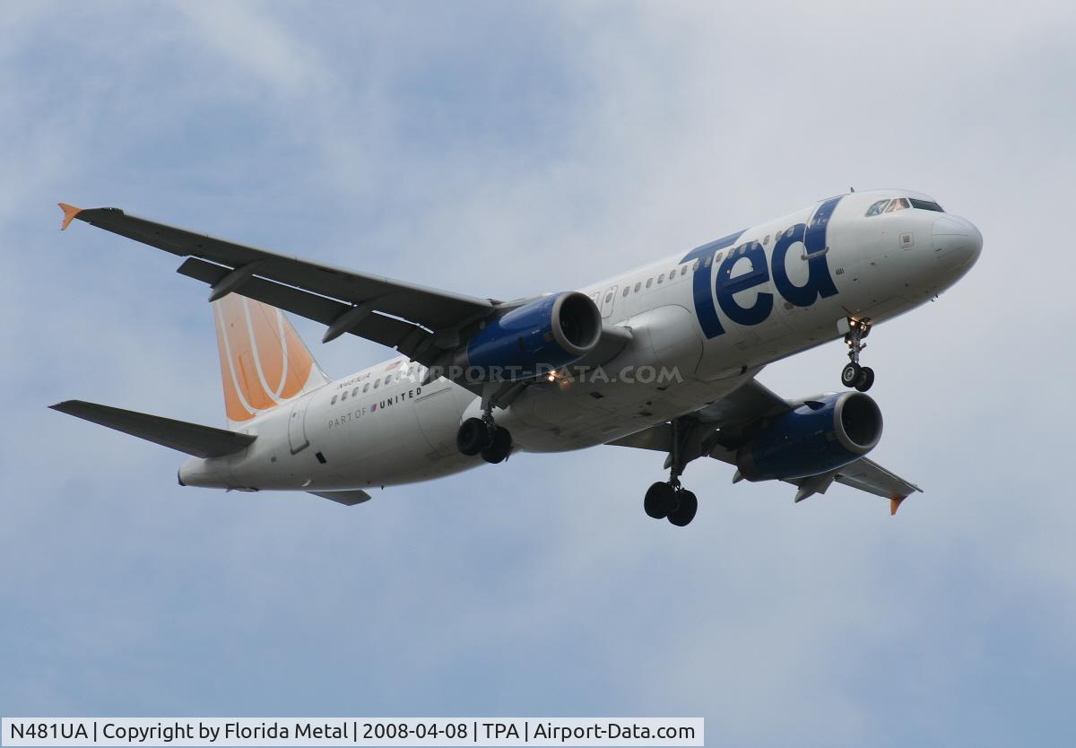 N481UA, 2001 Airbus A320-232 C/N 1559, Ted A320