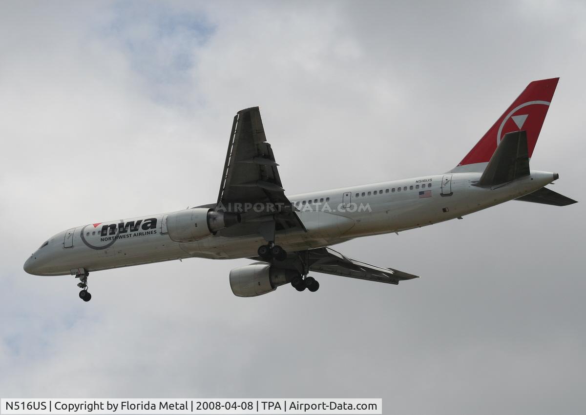 N516US, 1986 Boeing 757-251 C/N 23204, Northwest 757-200