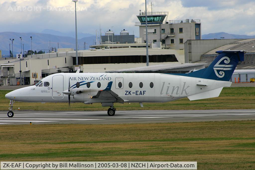ZK-EAF, 2001 Raytheon 1900D C/N UE-429, Ready to depart on r/w 29