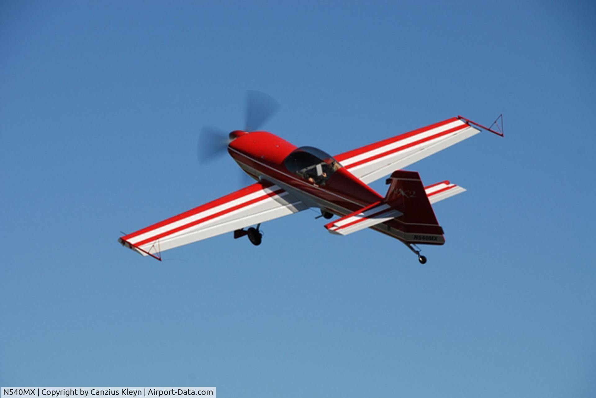 N540MX, 2008 MX Aircraft MX2 C/N 8, Side slippin'