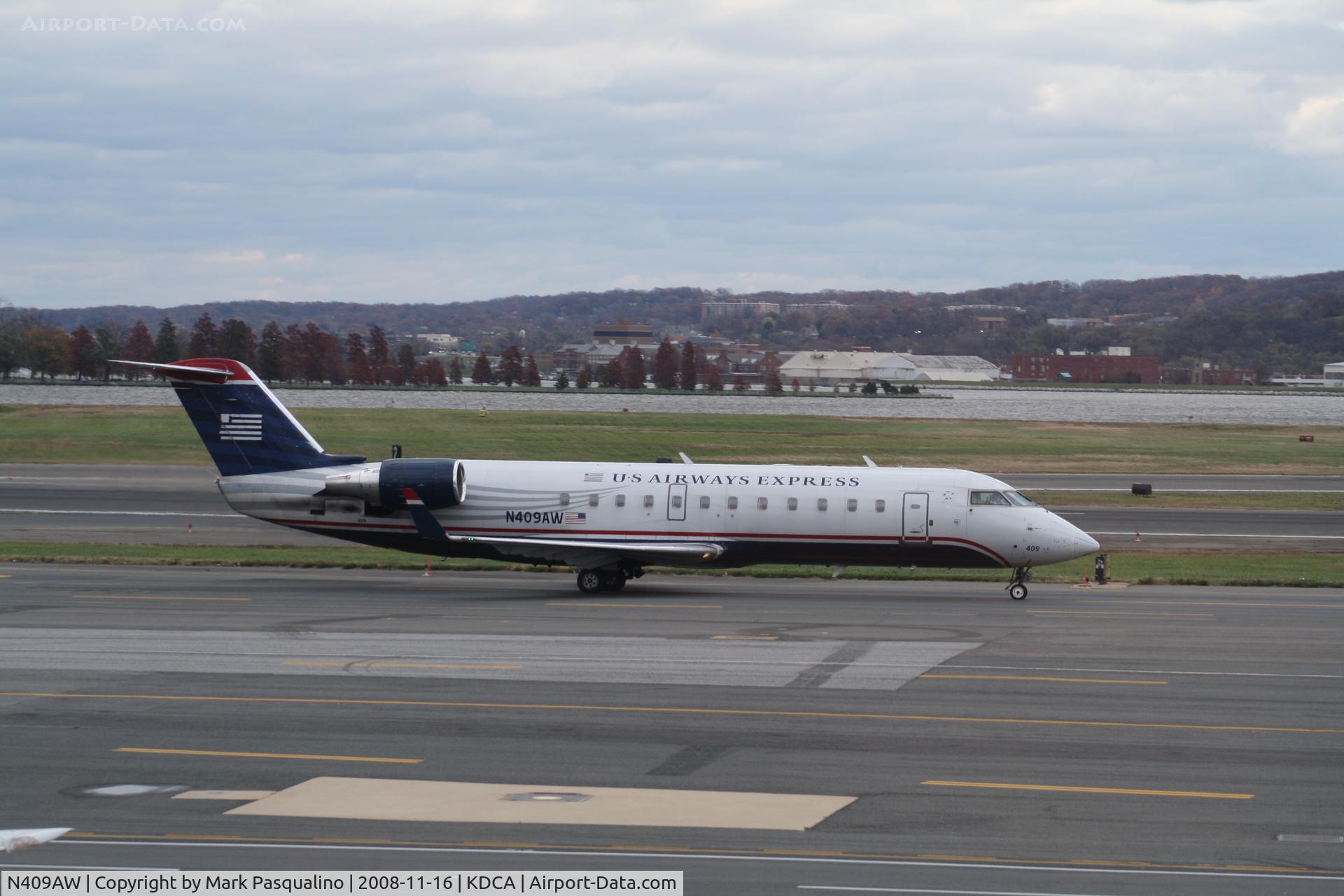 N409AW, 2000 Bombardier CRJ-200LR (CL-600-2B19) C/N 7447, CL-600-2B19