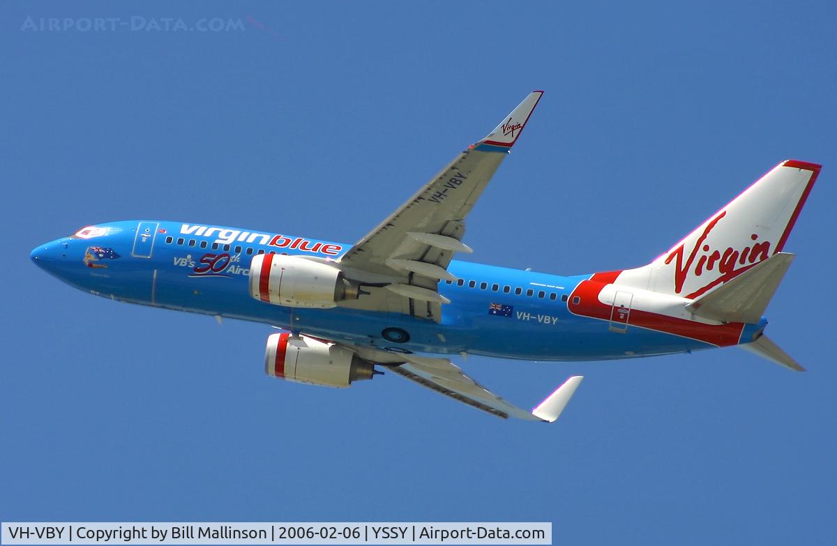 VH-VBY, 2005 Boeing 737-7FE C/N 34323, 50th a/c in Virgins Australian fleet