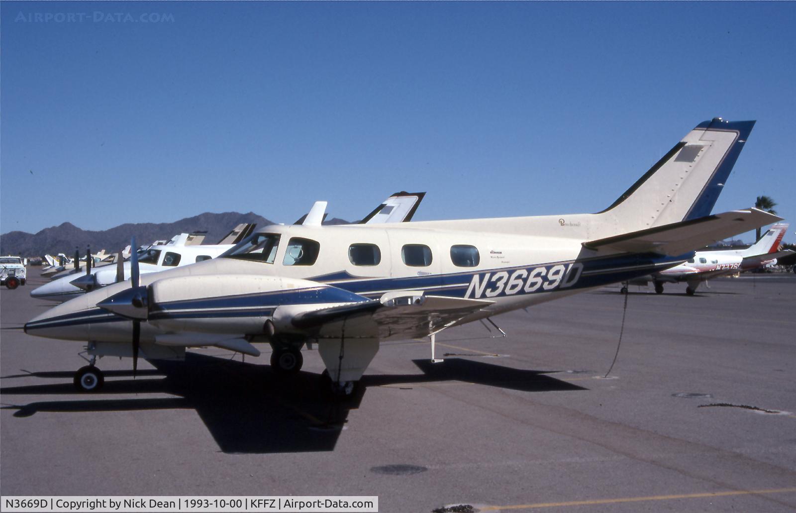 N3669D, 1980 Beech B-60 Duke C/N P-544, /