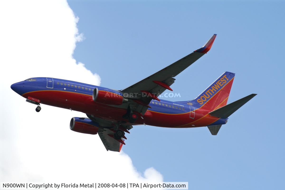 N900WN, 2007 Boeing 737-7H4 C/N 32544, Southwest 737-700