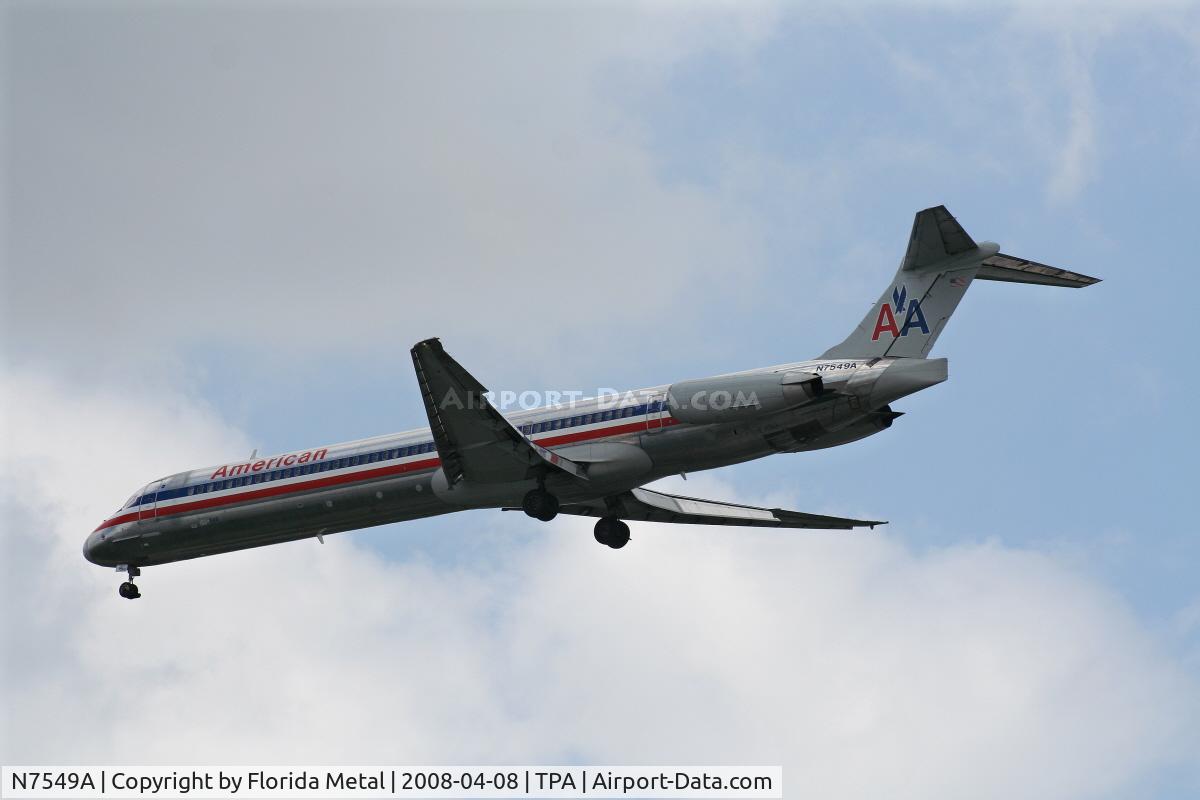 N7549A, 1991 McDonnell Douglas MD-82 (DC-9-82) C/N 53031, American MD-82