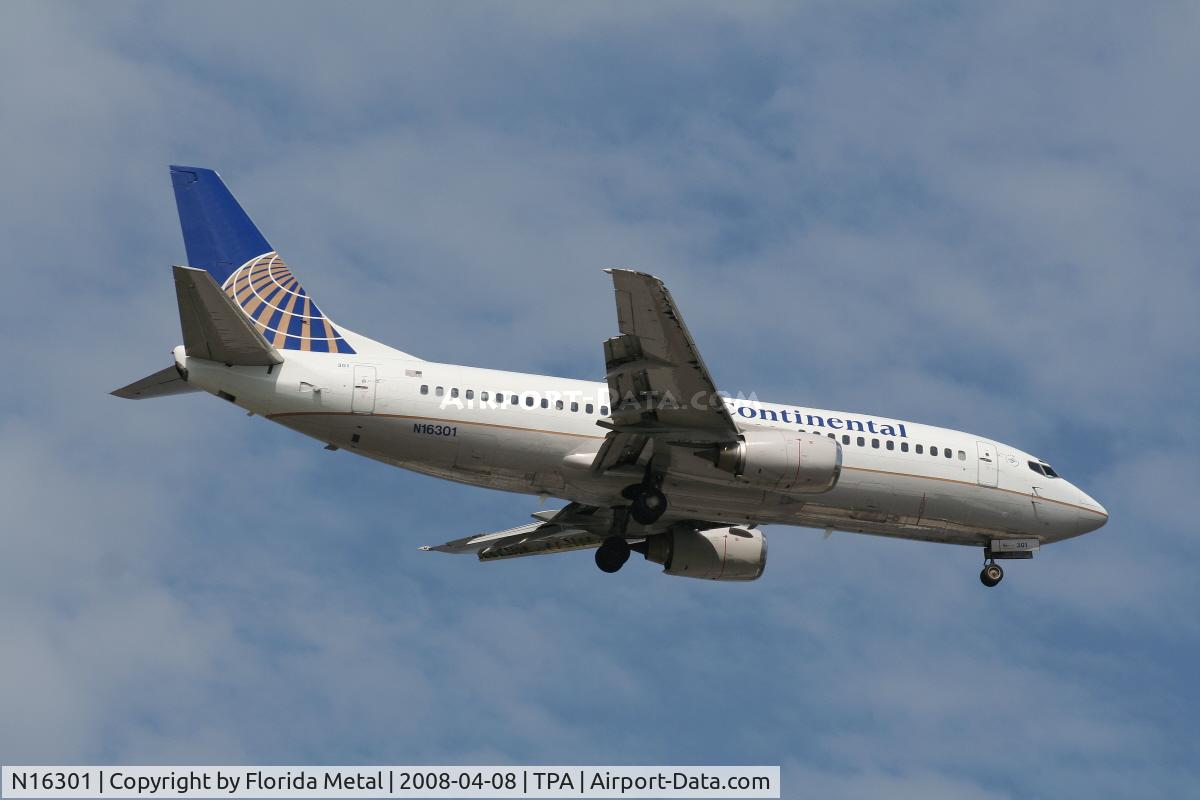 N16301, 1985 Boeing 737-3TO C/N 23352, Continental 737-300