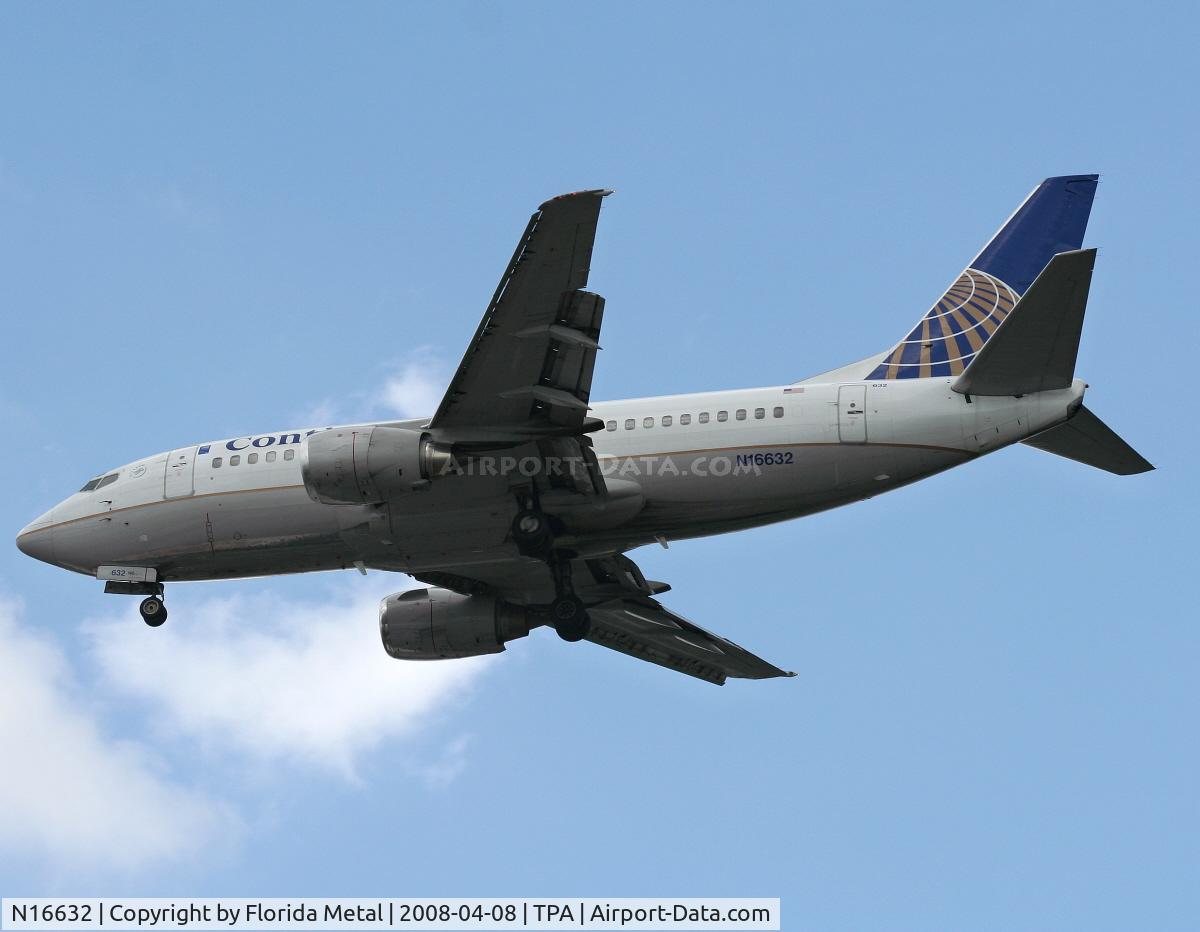 N16632, 1995 Boeing 737-524 C/N 27900, Continental 737-500