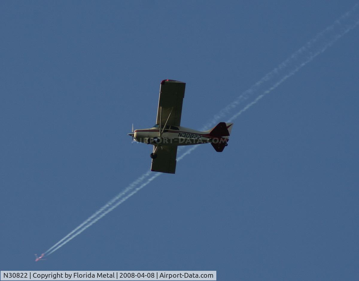 N30822, 1994 Maule MX-7-180A Sportplane C/N 22003C, Maule MX-7 on its second circle over Lake Parker before being cleared to land at LAL for Sun N Fun