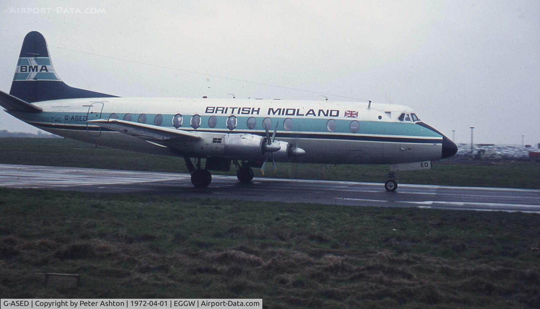 G-ASED, 1959 Vickers Viscount 831 C/N 419, British Midland