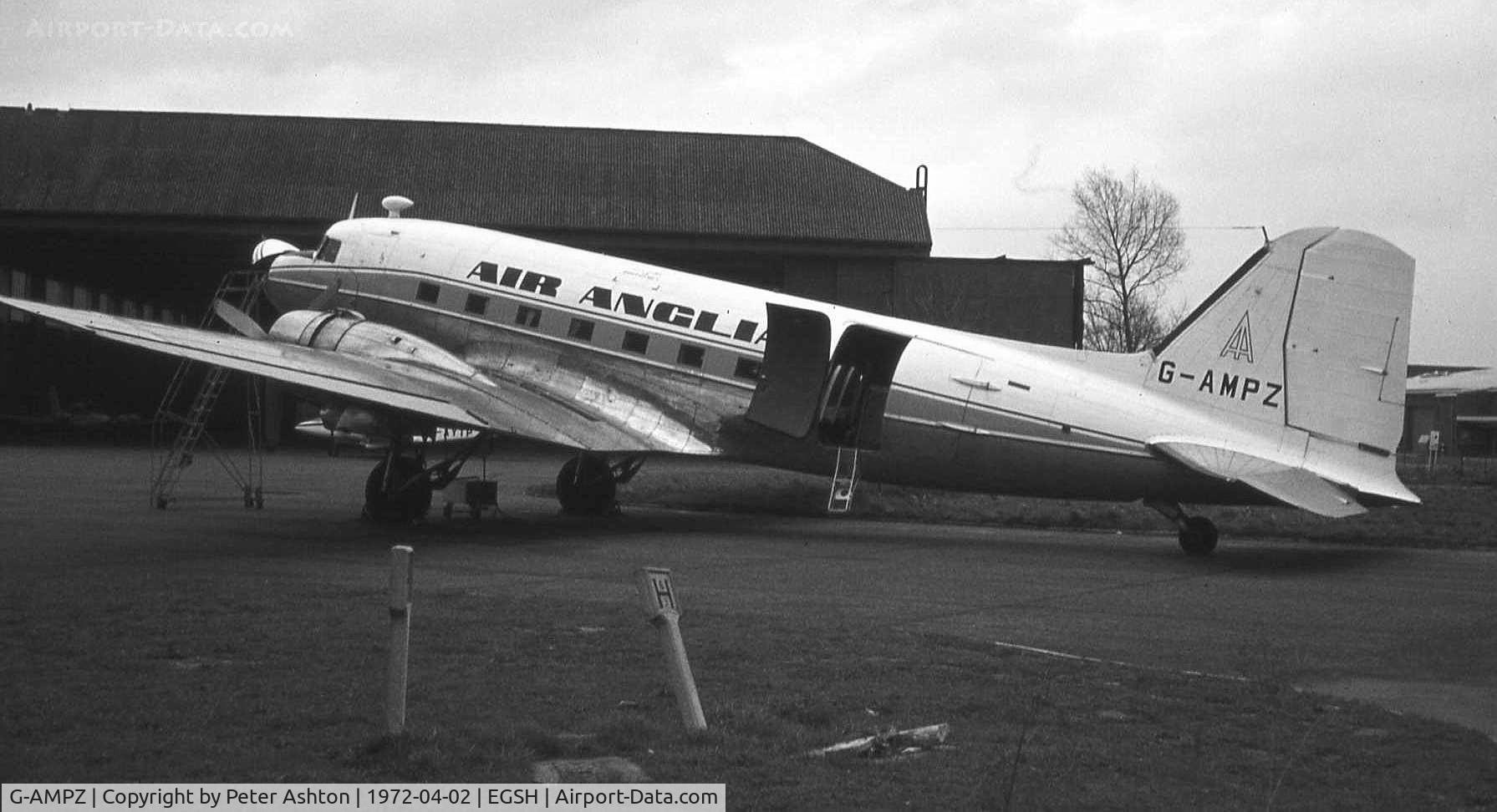G-AMPZ, 1944 Douglas C-47B Dakota 4 (DC-3) C/N 16124/32872, Air Anglia